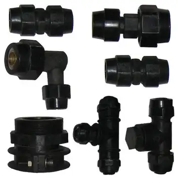 KiTEC composite pipe fittings: couplers, elbows, tees and tank connector